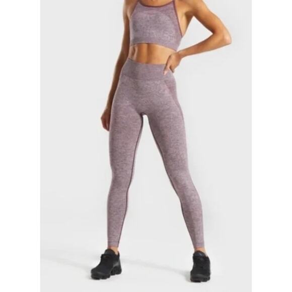 Gymshark Women's Flex High Waisted Leggings Berry Rose Small - Picture 1 of 5